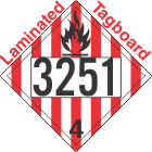 Flammable Solid Class 4.1 UN3251 Tagboard DOT Placard