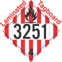 Flammable Solid Class 4.1 UN3251 Tagboard DOT Placard