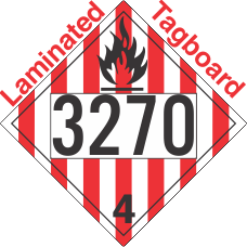 Flammable Solid Class 4.1 UN3270 Tagboard DOT Placard