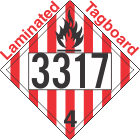 Flammable Solid Class 4.1 UN3317 Tagboard DOT Placard
