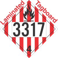 Flammable Solid Class 4.1 UN3317 Tagboard DOT Placard