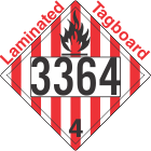 Flammable Solid Class 4.1 UN3364 Tagboard DOT Placard