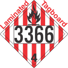 Flammable Solid Class 4.1 UN3366 Tagboard DOT Placard