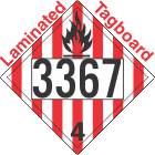 Flammable Solid Class 4.1 UN3367 Tagboard DOT Placard
