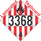 Flammable Solid Class 4.1 UN3368 Tagboard DOT Placard