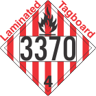 Flammable Solid Class 4.1 UN3370 Tagboard DOT Placard