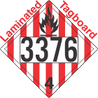 Flammable Solid Class 4.1 UN3376 Tagboard DOT Placard