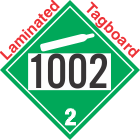 Non-Flammable Gas Class 2.2 UN1002 Tagboard DOT Placard