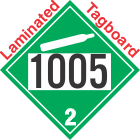 Non-Flammable Gas Class 2.2 UN1005 Tagboard DOT Placard