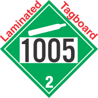 Non-Flammable Gas Class 2.2 UN1005 Tagboard DOT Placard