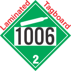 Non-Flammable Gas Class 2.2 UN1006 Tagboard DOT Placard