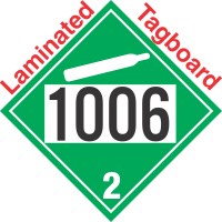 Non-Flammable Gas Class 2.2 UN1006 Tagboard DOT Placard