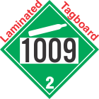 Non-Flammable Gas Class 2.2 UN1009 Tagboard DOT Placard