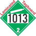Non-Flammable Gas Class 2.2 UN1013 Tagboard DOT Placard