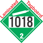 Non-Flammable Gas Class 2.2 UN1018 Tagboard DOT Placard