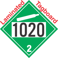 Non-Flammable Gas Class 2.2 UN1020 Tagboard DOT Placard