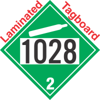 Non-Flammable Gas Class 2.2 UN1028 Tagboard DOT Placard