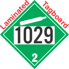 Non-Flammable Gas Class 2.2 UN1029 Tagboard DOT Placard