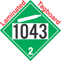 Non-Flammable Gas Class 2.2 UN1043 Tagboard DOT Placard