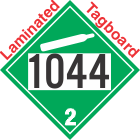 Non-Flammable Gas Class 2.2 UN1044 Tagboard DOT Placard