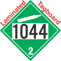 Non-Flammable Gas Class 2.2 UN1044 Tagboard DOT Placard