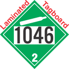 Non-Flammable Gas Class 2.2 UN1046 Tagboard DOT Placard