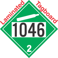 Non-Flammable Gas Class 2.2 UN1046 Tagboard DOT Placard