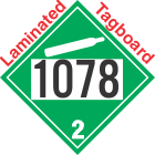 Non-Flammable Gas Class 2.2 UN1078 Tagboard DOT Placard