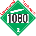 Non-Flammable Gas Class 2.2 UN1080 Tagboard DOT Placard