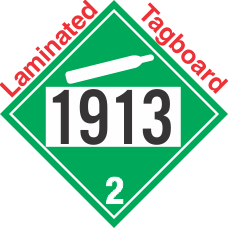 Non-Flammable Gas Class 2.2 UN1913 Tagboard DOT Placard