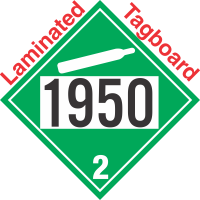 Non-Flammable Gas Class 2.2 UN1950 Tagboard DOT Placard