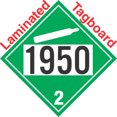 Non-Flammable Gas Class 2.2 UN1950 Tagboard DOT Placard