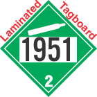 Non-Flammable Gas Class 2.2 UN1951 Tagboard DOT Placard