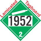 Non-Flammable Gas Class 2.2 UN1952 Tagboard DOT Placard