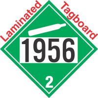 Non-Flammable Gas Class 2.2 UN1956 Tagboard DOT Placard