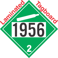 Non-Flammable Gas Class 2.2 UN1956 Tagboard DOT Placard