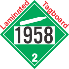 Non-Flammable Gas Class 2.2 UN1958 Tagboard DOT Placard