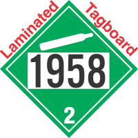 Non-Flammable Gas Class 2.2 UN1958 Tagboard DOT Placard