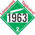 Non-Flammable Gas Class 2.2 UN1963 Tagboard DOT Placard