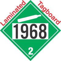 Non-Flammable Gas Class 2.2 UN1968 Tagboard DOT Placard