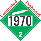 Non-Flammable Gas Class 2.2 UN1970 Tagboard DOT Placard