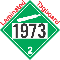 Non-Flammable Gas Class 2.2 UN1973 Tagboard DOT Placard