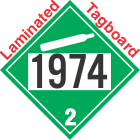 Non-Flammable Gas Class 2.2 UN1974 Tagboard DOT Placard