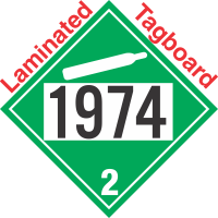 Non-Flammable Gas Class 2.2 UN1974 Tagboard DOT Placard