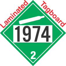Non-Flammable Gas Class 2.2 UN1974 Tagboard DOT Placard