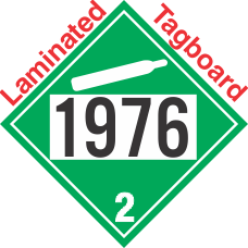 Non-Flammable Gas Class 2.2 UN1976 Tagboard DOT Placard