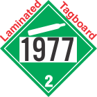 Non-Flammable Gas Class 2.2 UN1977 Tagboard DOT Placard