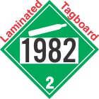 Non-Flammable Gas Class 2.2 UN1982 Tagboard DOT Placard