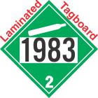 Non-Flammable Gas Class 2.2 UN1983 Tagboard DOT Placard