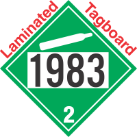 Non-Flammable Gas Class 2.2 UN1983 Tagboard DOT Placard